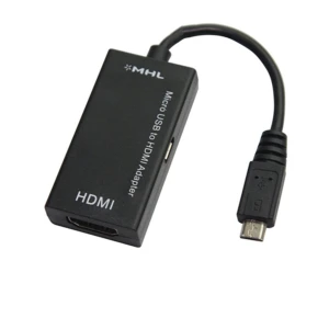 Kabel MHL microUSB do HDMI do podłączenia telefonu do TV z dźwiękiem i obrazem HD