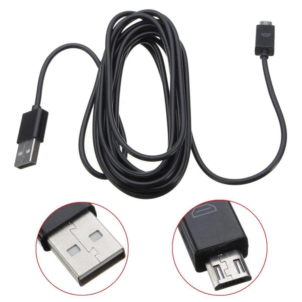Kabel micro USB 3 m do pada PS4 i Xbox One – ładuj i graj