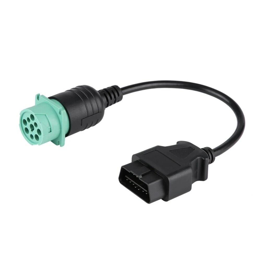 Kabel OBD2 9 pin na 16 pin do ciężarówki Cummins - profesjonalny adapter diagnostyczny