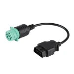 Kabel OBD2 9 pin na 16 pin do ciężarówki Cummins - profesjonalny adapter diagnostyczny