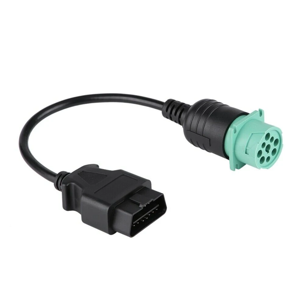 Kabel OBD2 9 pin na 16 pin do ciężarówki Cummins - profesjonalny adapter diagnostyczny