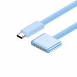 Kabel USB-C do MagSafe 3 140W do MacBook Pro i Air - 2 m pleciony, Błękit nieba