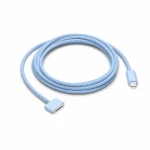 Kabel USB-C do MagSafe 3 140W do MacBook Pro i Air - 2 m pleciony, Błękit nieba