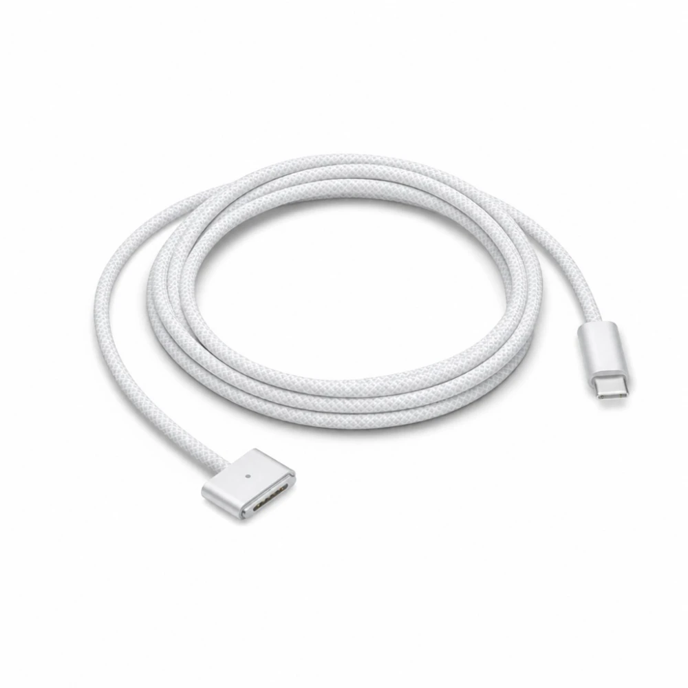 Kabel USB-C do MagSafe 3 140W do MacBook Pro i Air - 2 m pleciony, Biały
