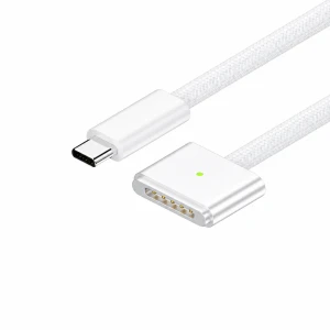 Kabel USB-C do MagSafe 3 140W do MacBook Pro i Air - 2 m pleciony, Biały