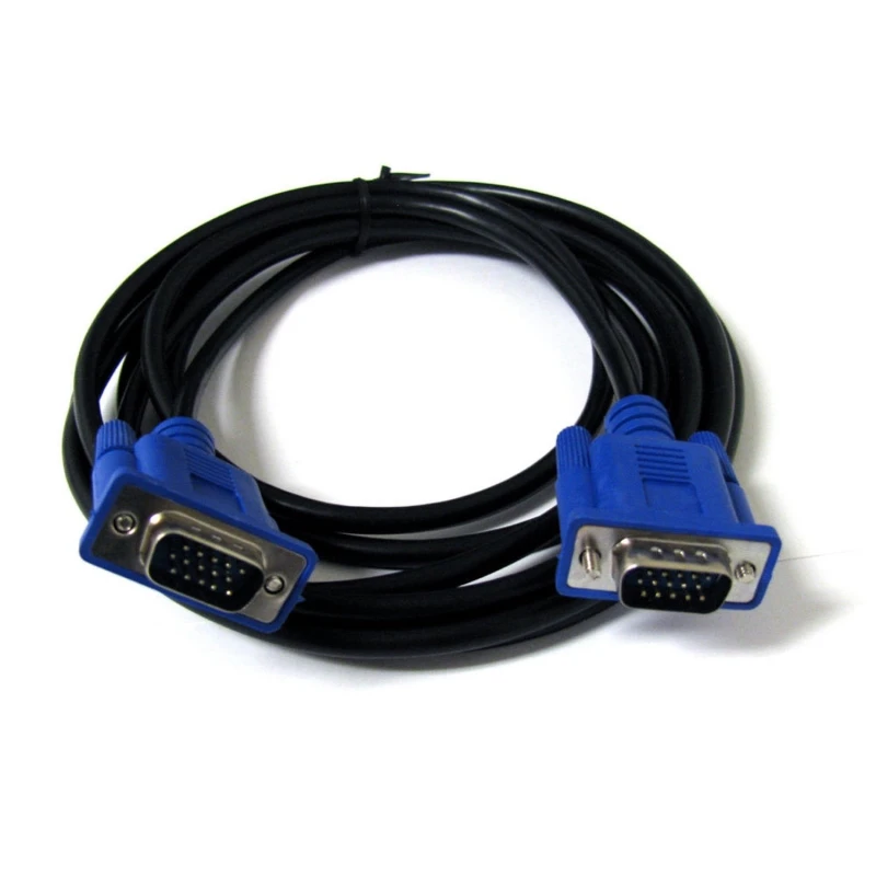 Kabel VGA 3 m męski-męski do komputera, monitora i projektora