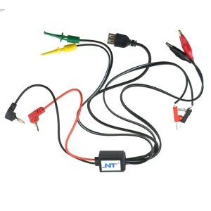 Kable do zasilacza regulowanego Excel z USB, krokodylkami i klipsami