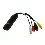 Adaptador EasyCap USB para captura de video y audio con entradas RCA y S-Video