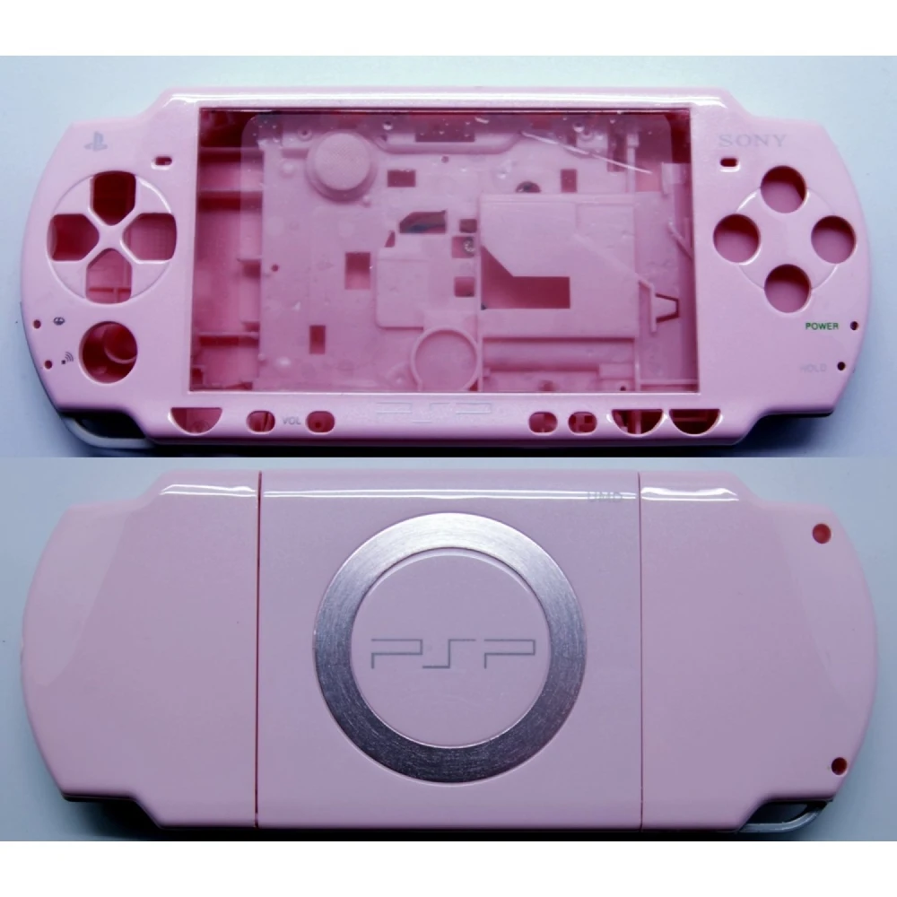 Pełna obudowa PSP 2000 różowa z przyciskami do PSP Slim