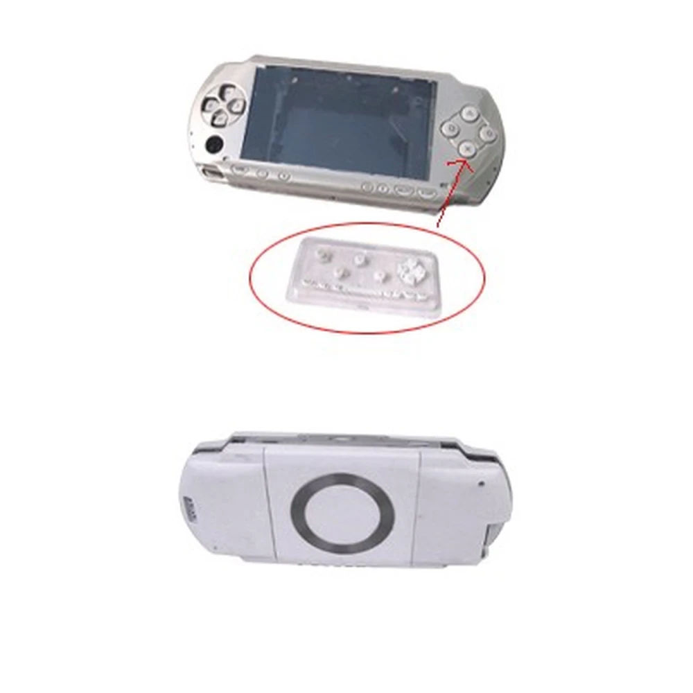 Biała kompletna obudowa PSP z przyciskami do naprawy i personalizacji