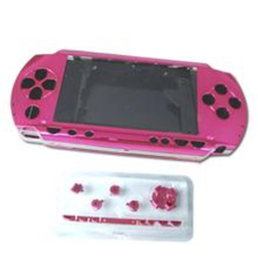 Różowa obudowa PSP z przyciskami do naprawy i personalizacji