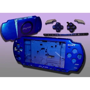 Kompletna obudowa PSP2000 niebieska z przyciskami do naprawy i personalizacji
