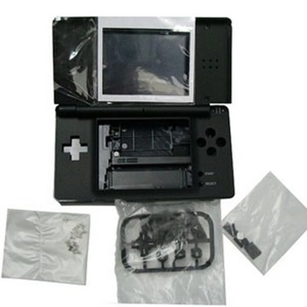 Czarna obudowa zamienna Nintendo DS Lite do naprawy i tuningu