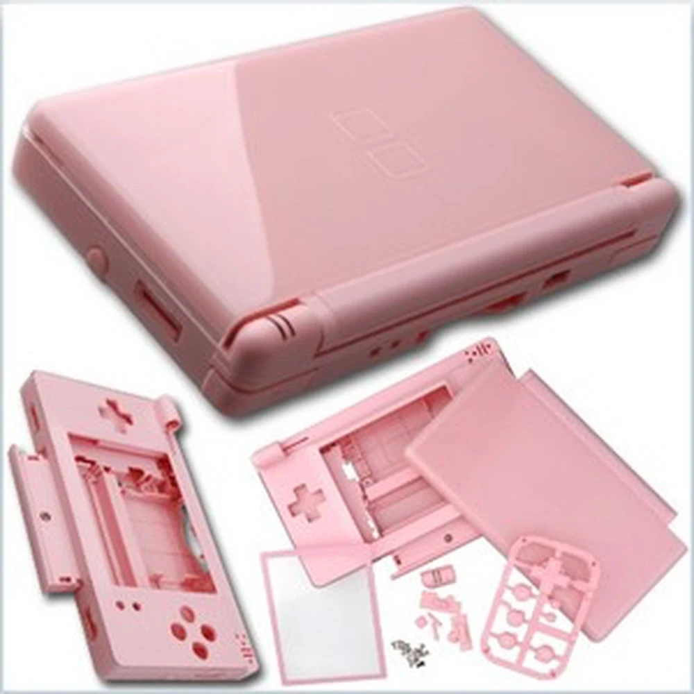 Różowa obudowa zamienna do Nintendo DS Lite do pełnej wymiany i personalizacji