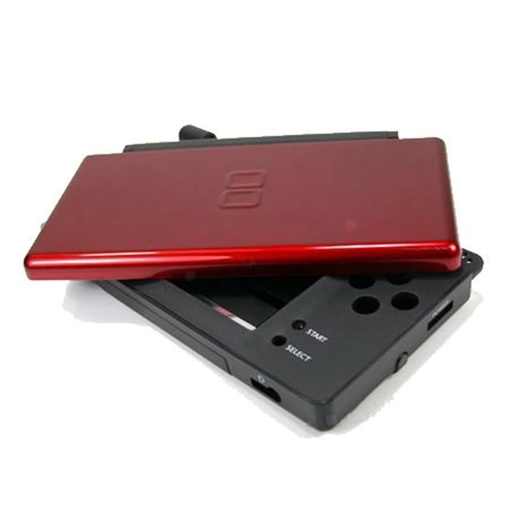 Obudowa zamienna do Nintendo DS Lite czarno-czerwona ze śrubkami