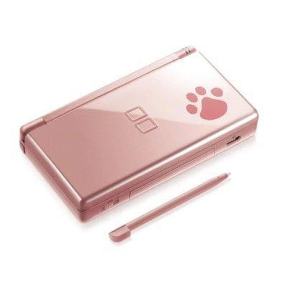 Obudowa zamienna do Nintendo DS Lite Nintendogs z różowym metalicznym wykończeniem