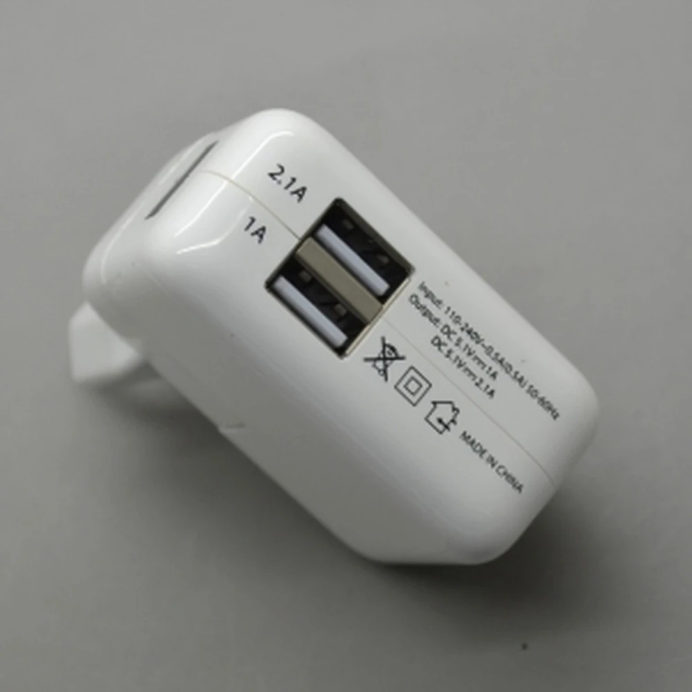Ładowarka sieciowa dual USB 2,1A i 1A do tabletów i telefonów