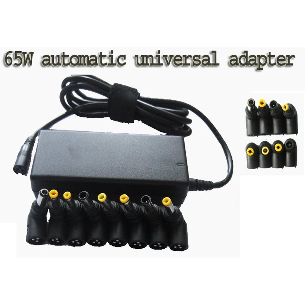 Cargador universal portátil 65W compatible con marcas Dell y Asus