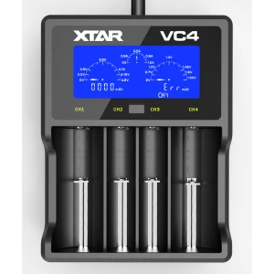 Uniwersalna ładowarka XTAR VC4 do akumulatorów Li-Ion z innowacyjnym LCD
