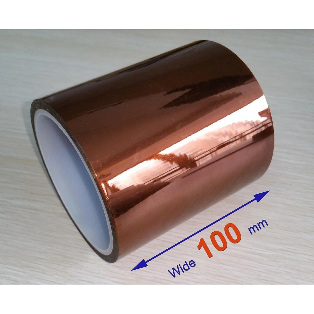 Taśma Kapton 100mm odporna na ciepło do lutowania i napraw