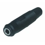 Czarne gniazdo bananowe 4mm BS4506 do przyrządów pomiarowych