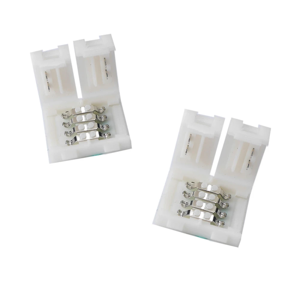 Złącze clip LED 4 pin 10mm 5050 RGB do taśm LED - łatwy montaż