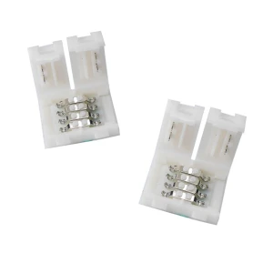 Złącze clip LED 4 pin 10mm 5050 RGB do taśm LED - łatwy montaż