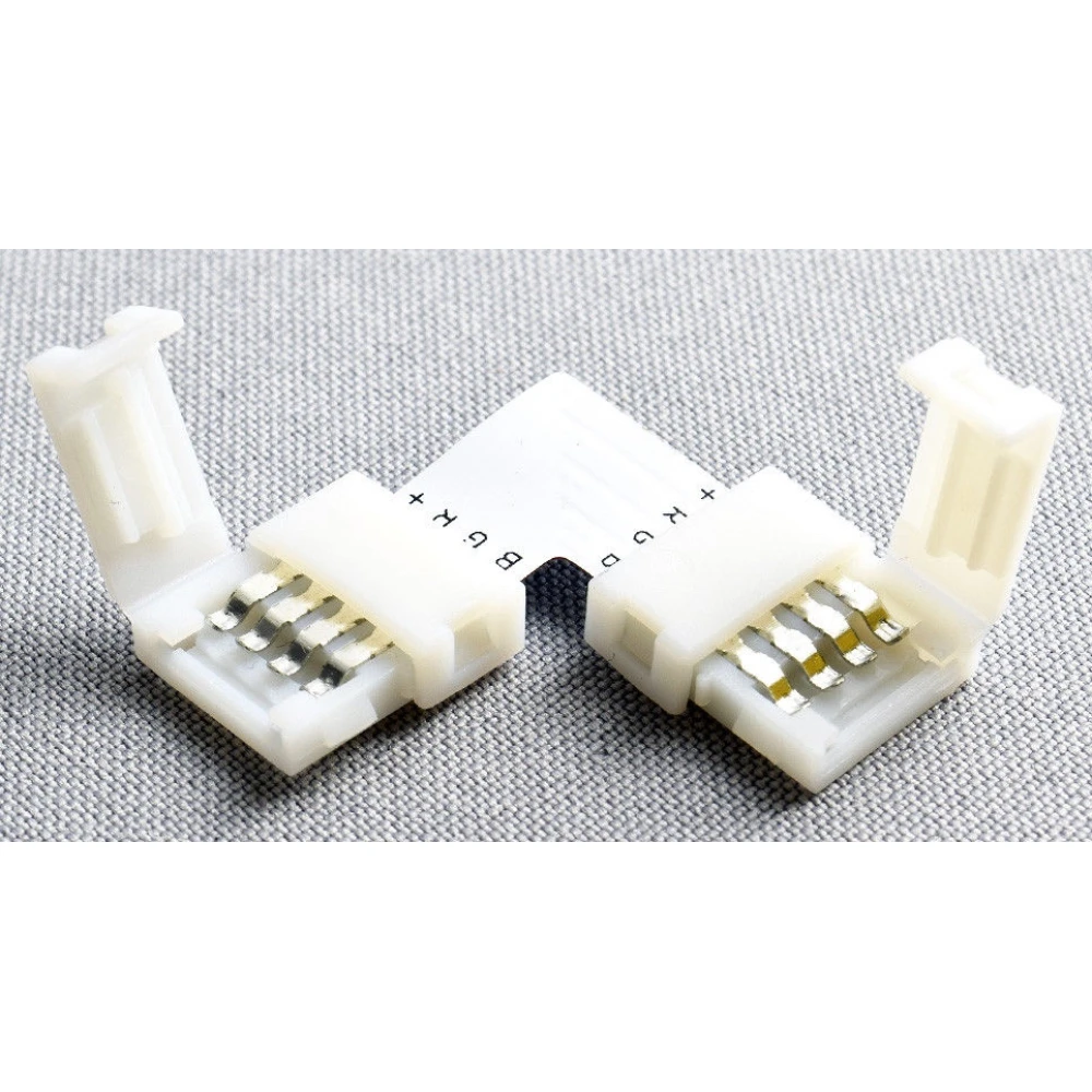 Złącze LED L 4 pin 10mm 5050 RGB do taśm LED YourLed