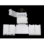 Złącze LED T 4 pin 10mm 5050 RGB do taśm LED YourLed