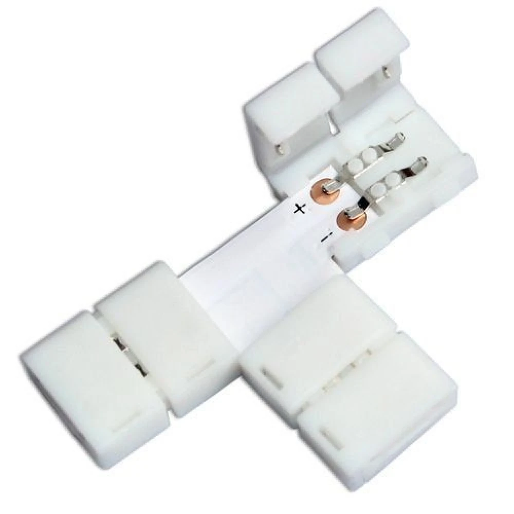 Złącza LED typu T 10mm 2 pin 5050/5630 RGB do taśm LED