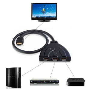 Przełącznik HDMI 3 porty - switch HDMI 1080p do PS3 Xbox HDTV