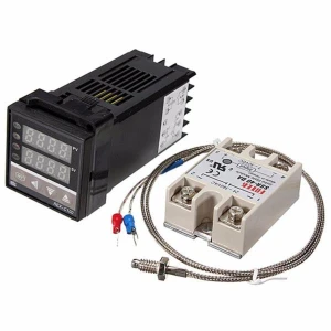 Cyfrowy regulator temperatury Rex C100 z SSR 40A i sondą K termopar 0-400º