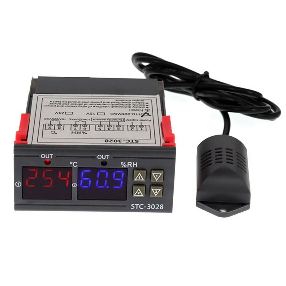 Cyfrowy regulator temperatury i wilgotności STC-3028 220V