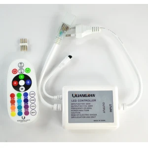Sterownik taśmy LED RGB 220V z dimmerem i pilotem IR 24 przyciski