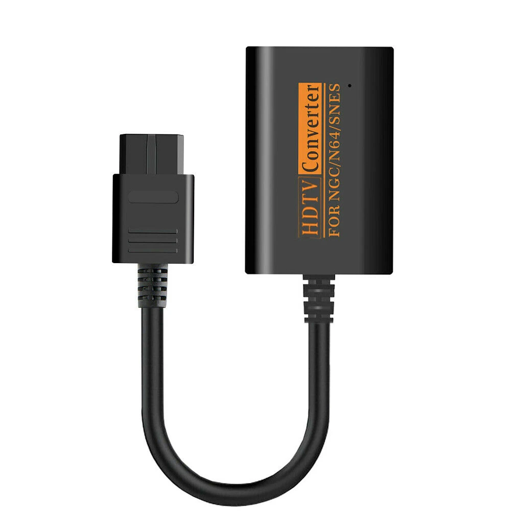 Vista frontal del convertidor HDMI para consolas Nintendo N64, SNES, SFC y NGC