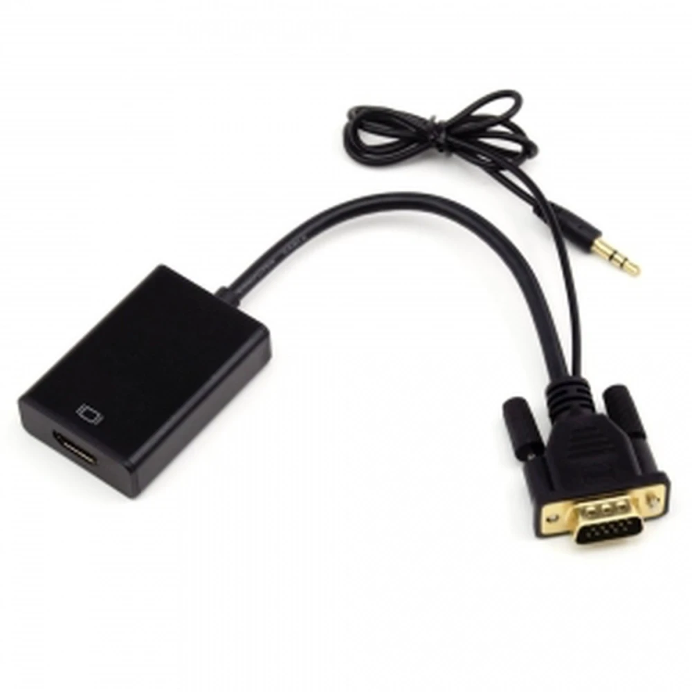 Konwerter VGA na HDMI z audio do obrazu i dźwięku