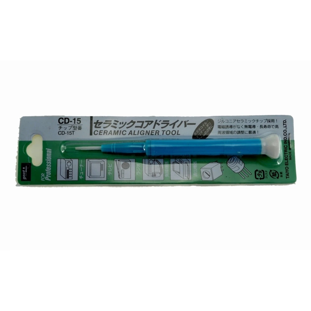 Ceramiczny śrubokręt regulacyjny GOOT CD-15 1,3mmx0,4mm
