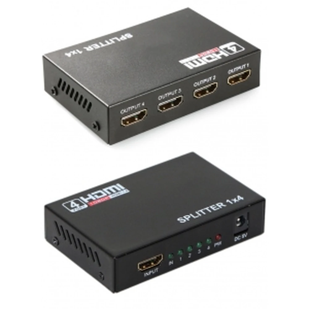 Rozdzielacz HDMI 1x4 Full HD 1 wejście 4 wyjścia 1080p HDTV i 3D