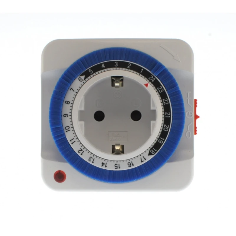 Analogiczny timer do gniazdka 24h, 3500W łatwy w użyciu