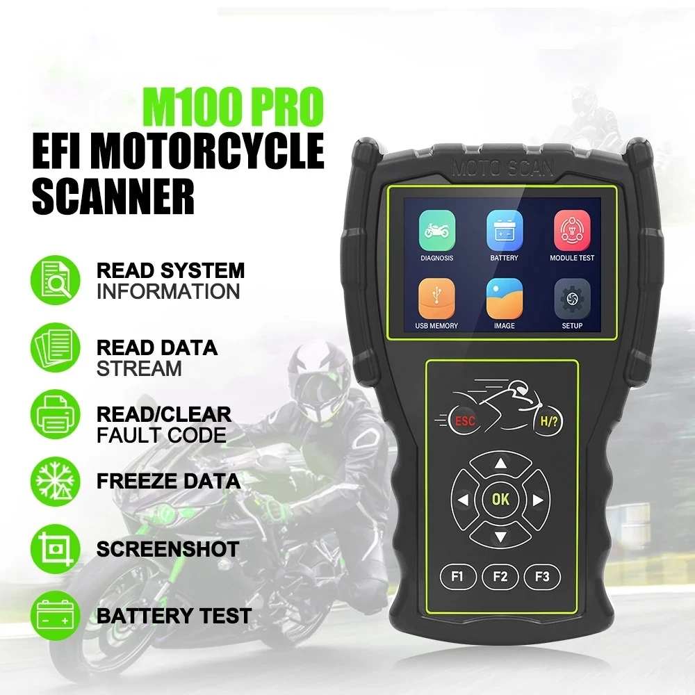 Diagnostyczny skaner OBD do motocykli JDiag M100 Pro