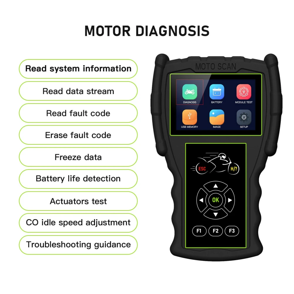 Diagnostyczny skaner OBD do motocykli JDiag M100 Pro