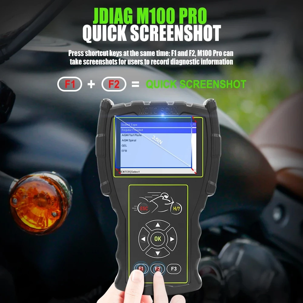 Diagnostyczny skaner OBD do motocykli JDiag M100 Pro