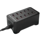 Stacja ładująca USB 10 portów z IQ Charge - 50W 12A, 2.4A na port