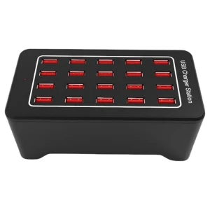 satkit Stacja ładująca USB 20 portów z IQ Charge - 100W, 2.4A/port