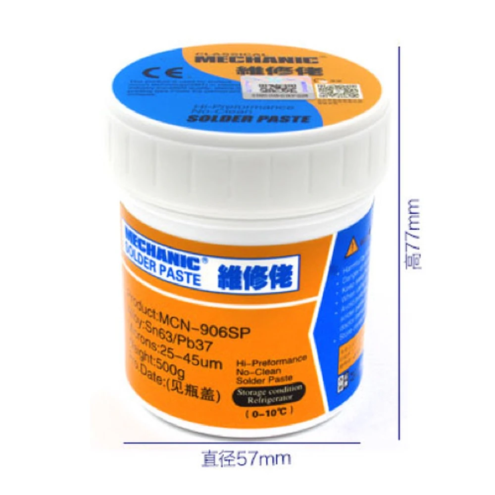 Pasta lutownicza Mechanic MCN-906SP Sn63/Pb37 (10CC - 500GR)