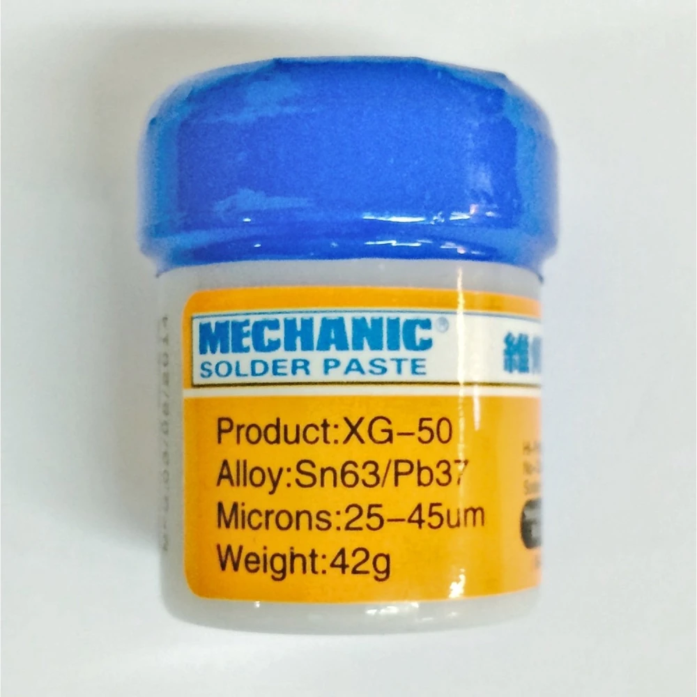 Pasta lutownicza Mechanic XG-50 Sn63/Pb37 (10CC - 42GR) do napraw elektroniki