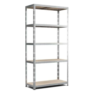 Metalowy regał 180x90x40 cm, solidny i uniwersalny, 5 półek