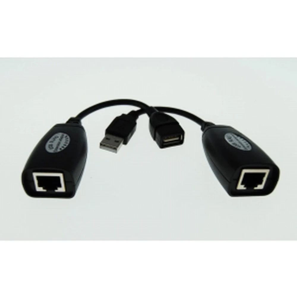 Przedłużacz USB przez RJ45 do 50 metrów do połączenia na odległość