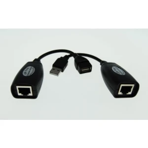 Przedłużacz USB przez RJ45 do 50 metrów do połączenia na odległość