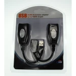 Vista detallada del extensor USB por cable RJ45 satkit